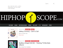 Tablet Screenshot of hiphopscope.com